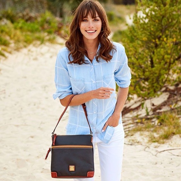 Dooney & Bourke Handbags - Dooney & Bourke Black Pebble Leather Crossbody